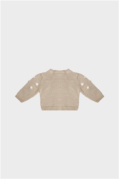 Layette Kız Bebek Bej Hırka