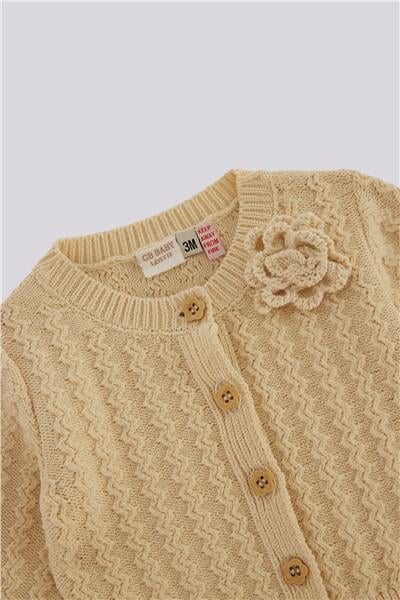 Layette Kız Bebek Bej HırkaLayette Kız Bebek Bej Hırka