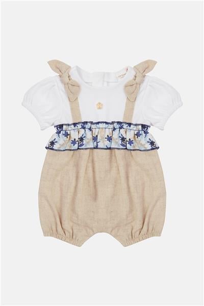 Layette Kız Bebek Bej Tulum