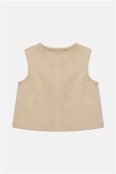Layette Kız Bebek Bej Yelek