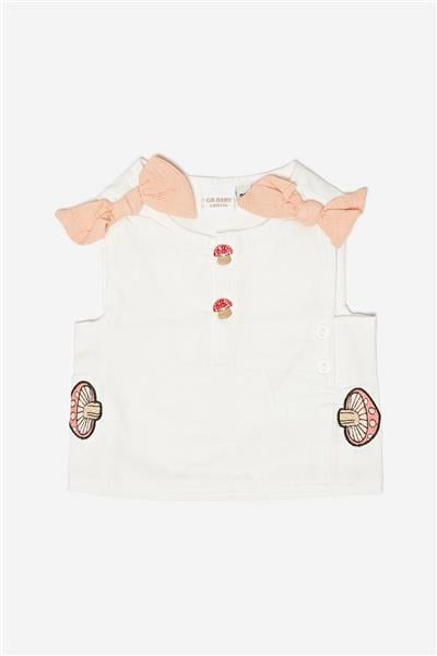 Layette Kız Bebek Beyaz Bluz