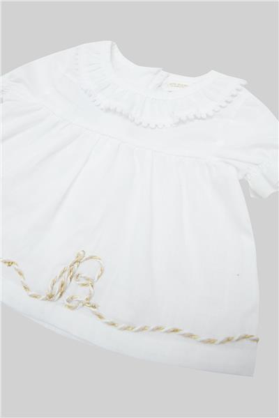 Layette Kız Bebek Beyaz Bluz