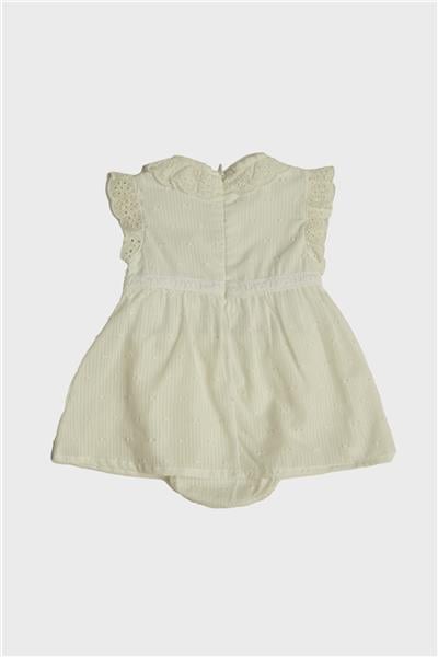Layette Kız Bebek Beyaz Elbise