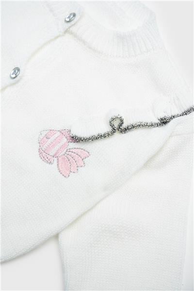 Layette Kız Bebek Beyaz Hırka