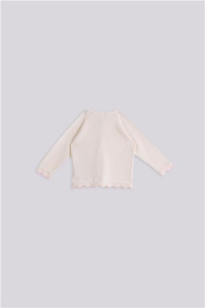 Layette Kız Bebek Beyaz HırkaLayette Kız Bebek Beyaz Hırka