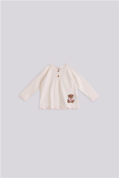 Layette Kız Bebek Beyaz HırkaLayette Kız Bebek Beyaz Hırka