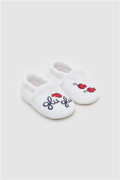Layette Kız Bebek Beyaz Patik