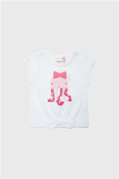 Layette Kız Bebek Beyaz Tshirt