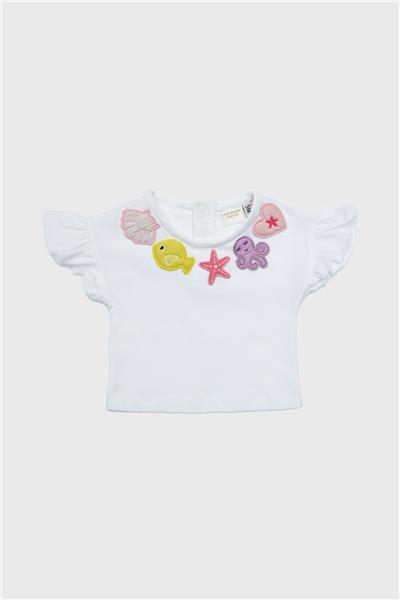 Layette Kız Bebek Beyaz Tshirt