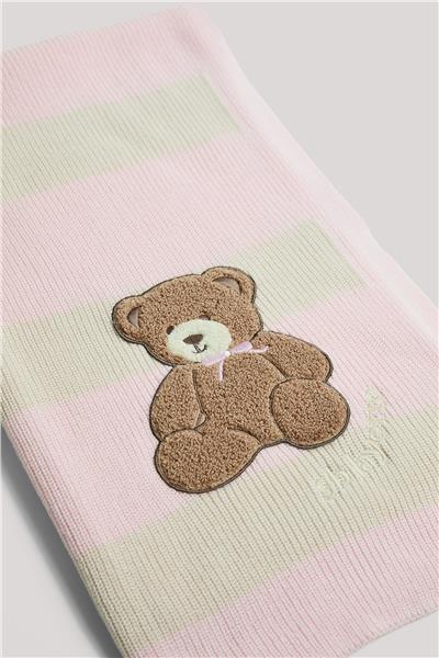 Layette Kız Bebek Çizgili BattaniyeLayette Kız Bebek Çizgili Battaniye