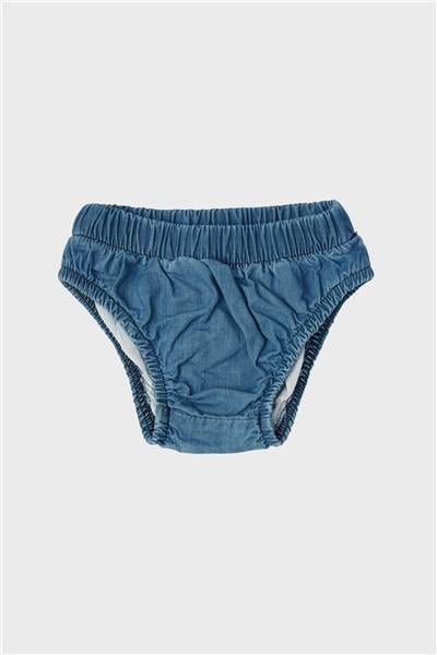 Layette Kız Bebek Denim Elbise