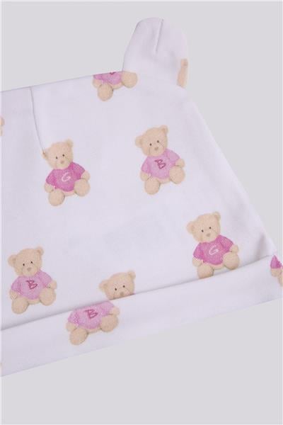 Layette Kız Bebek Desenli BereLayette Kız Bebek Desenli Bere