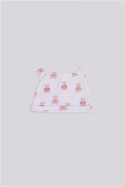 Layette Kız Bebek Desenli BereLayette Kız Bebek Desenli Bere