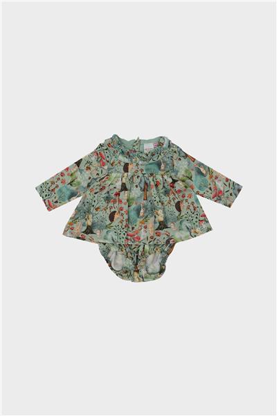 Layette Kız Bebek Desenli Bluz