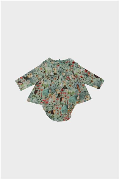 Layette Kız Bebek Desenli Bluz