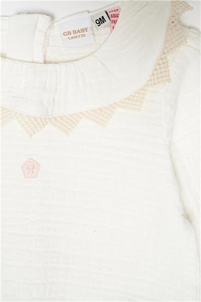 Layette Kız Bebek Desenli Bluz