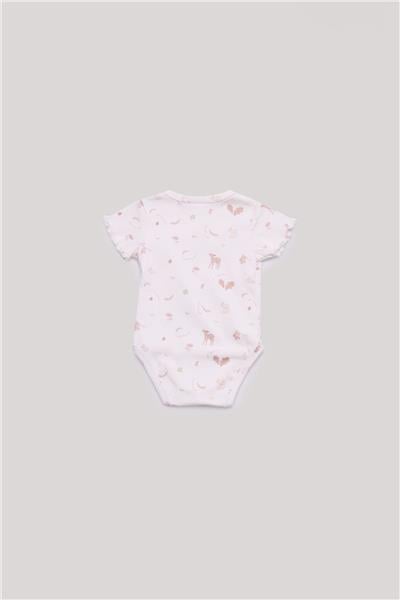 Layette Kız Bebek Desenli Body