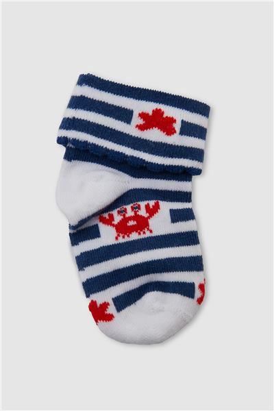 Layette Kız Bebek Desenli Çorap