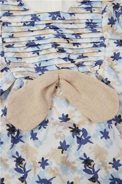 Layette Kız Bebek Desenli Elbise