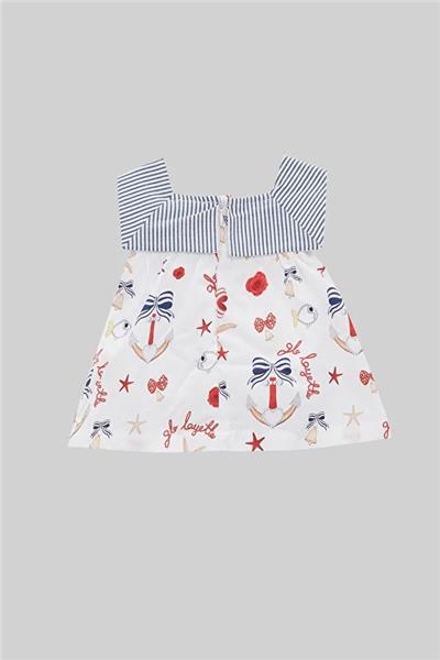 Layette Kız Bebek Desenli Elbise