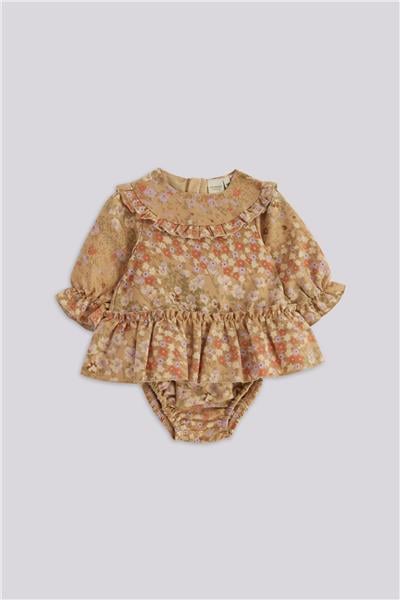 Layette Kız Bebek Desenli ElbiseLayette Kız Bebek Desenli Elbise