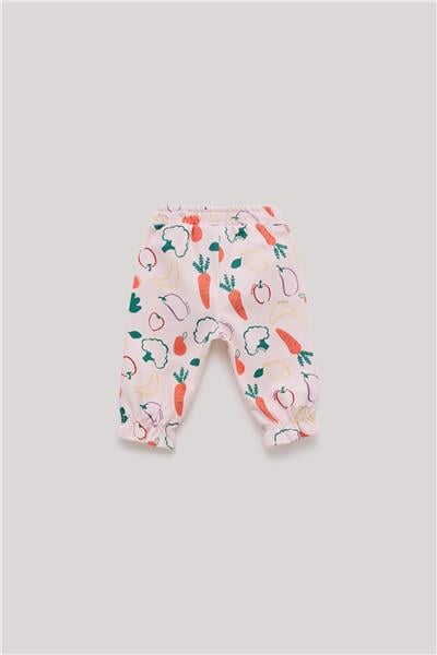 Layette Kız Bebek Desenli Eşofman Altı