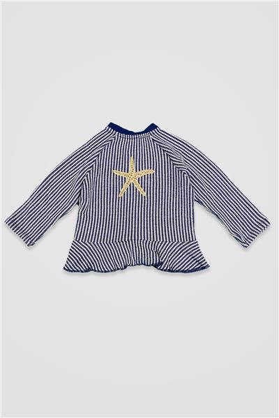 Layette Kız Bebek Desenli Eşofman Üstü