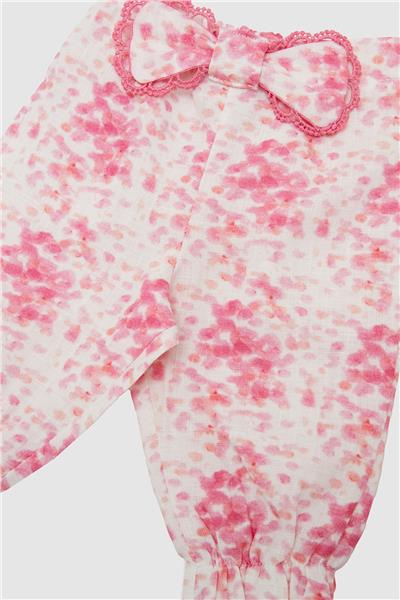 Layette Kız Bebek Desenli Pantolon