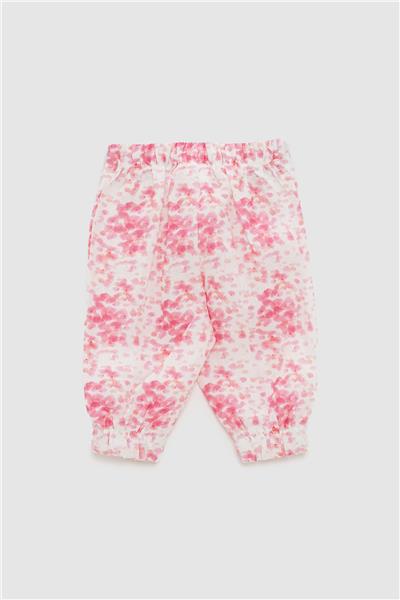 Layette Kız Bebek Desenli Pantolon