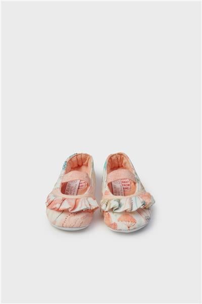 Layette Kız Bebek Desenli Patik