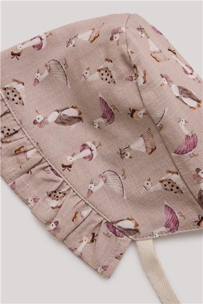 Layette Kız Bebek Desenli Şapka