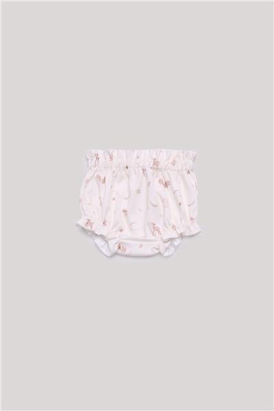 Layette Kız Bebek Desenli Şort