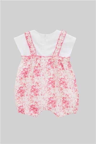 Layette Kız Bebek Desenli Tulum