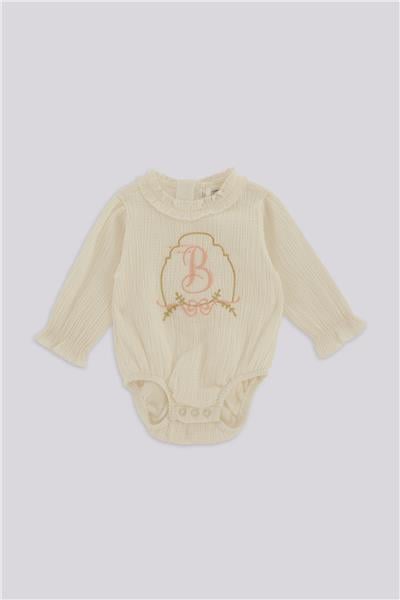 Layette Kız Bebek Ekru BluzLayette Kız Bebek Ekru Bluz