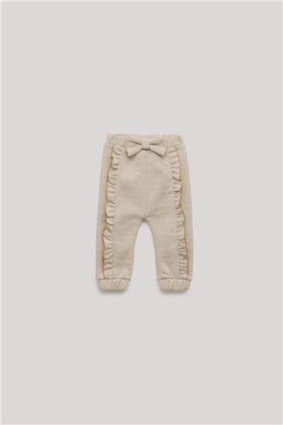 Layette Kız Bebek Ekru Eşofman Altı