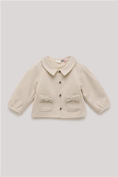Layette Kız Bebek Ekru Eşofman Üstü