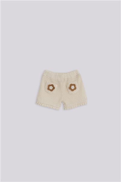 Layette Kız Bebek Ekru ŞortLayette Kız Bebek Ekru Şort