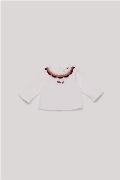 Layette Kız Bebek Ekru T-Shirt