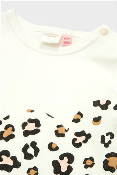 Layette Kız Bebek Ekru T-Shirt