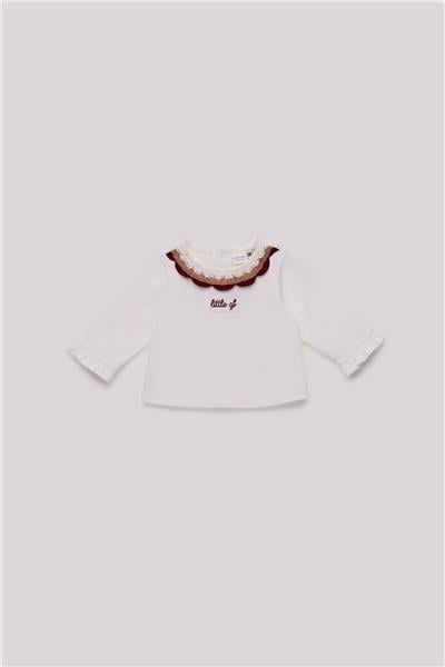 Layette Kız Bebek Ekru T-Shirt