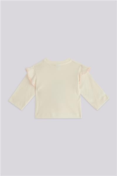 Layette Kız Bebek Ekru TişörtLayette Kız Bebek Ekru Tişört