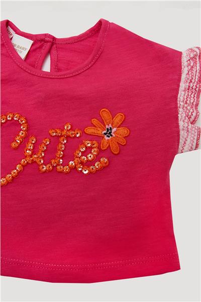 Layette Kız Bebek Fuşya T-Shirt