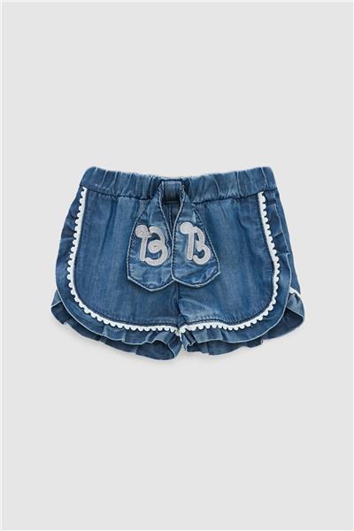 Layette Kız Bebek Mavi Şort