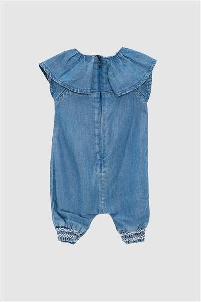 Layette Kız Bebek Mavi Tulum