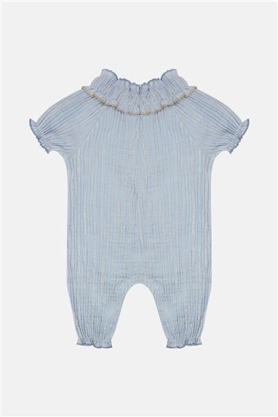 Layette Kız Bebek Mavi Tulum