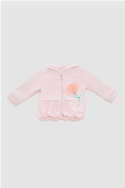Layette Kız Bebek Pembe Eşofman Üstü