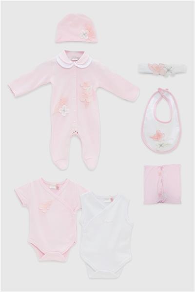 Layette Kız Bebek Pembe Hastane Çıkışı