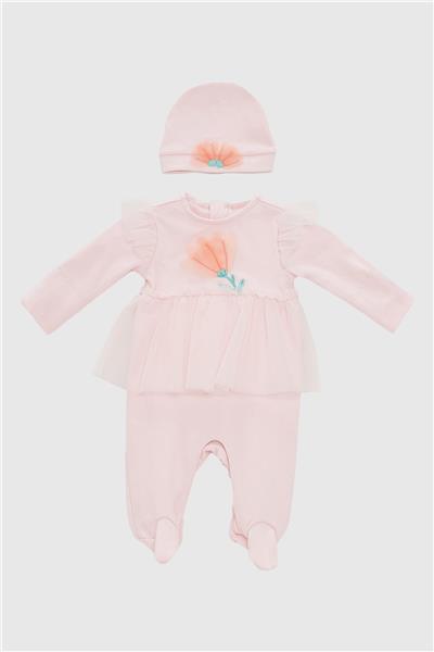 Layette Kız Bebek Pembe Tulum