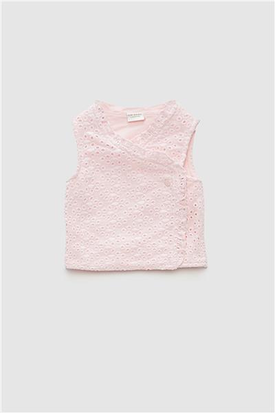Layette Kız Bebek Pembe Yelek