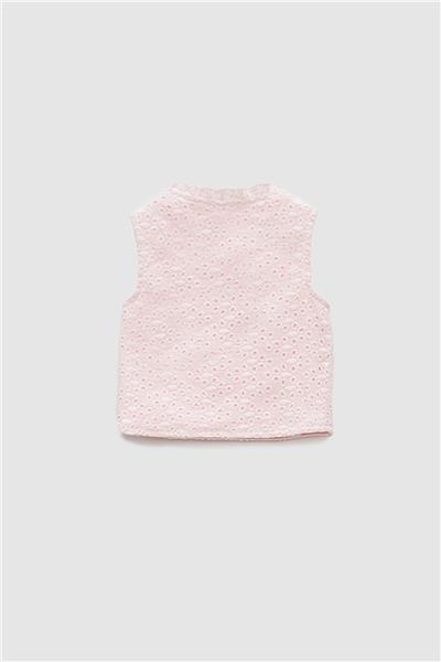 Layette Kız Bebek Pembe Yelek